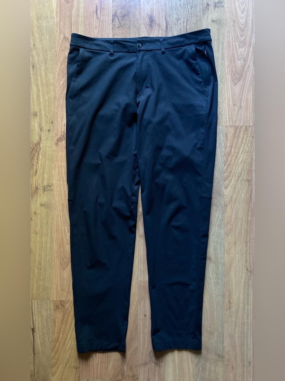Lululemon Commission Slim Fit Black Warpstreme Chino Stretch Mens 36x32 Pants